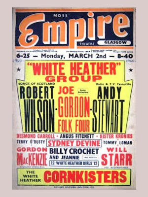 White Heather Group theatre poster