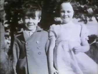 A young Andy with his sister Moira