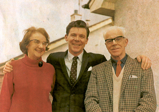 Andy with his parents in Arbroath