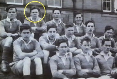 Andy with the Arbroath High School rugby team