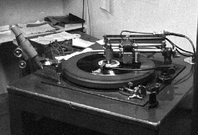 A 1960s acetate disc cutting machine (also known as a lathe)