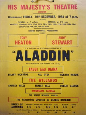 Aladdin, Aberdeen 1958 1959