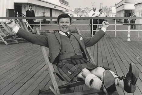 Enjoying the sea air during a summer season in Blackpool 1967