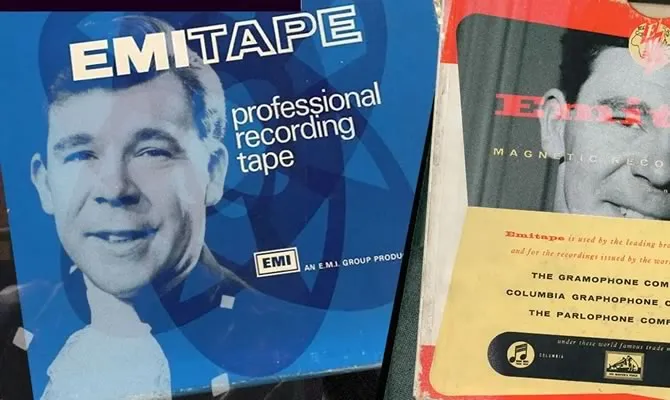 EMI Recording Tape boxes